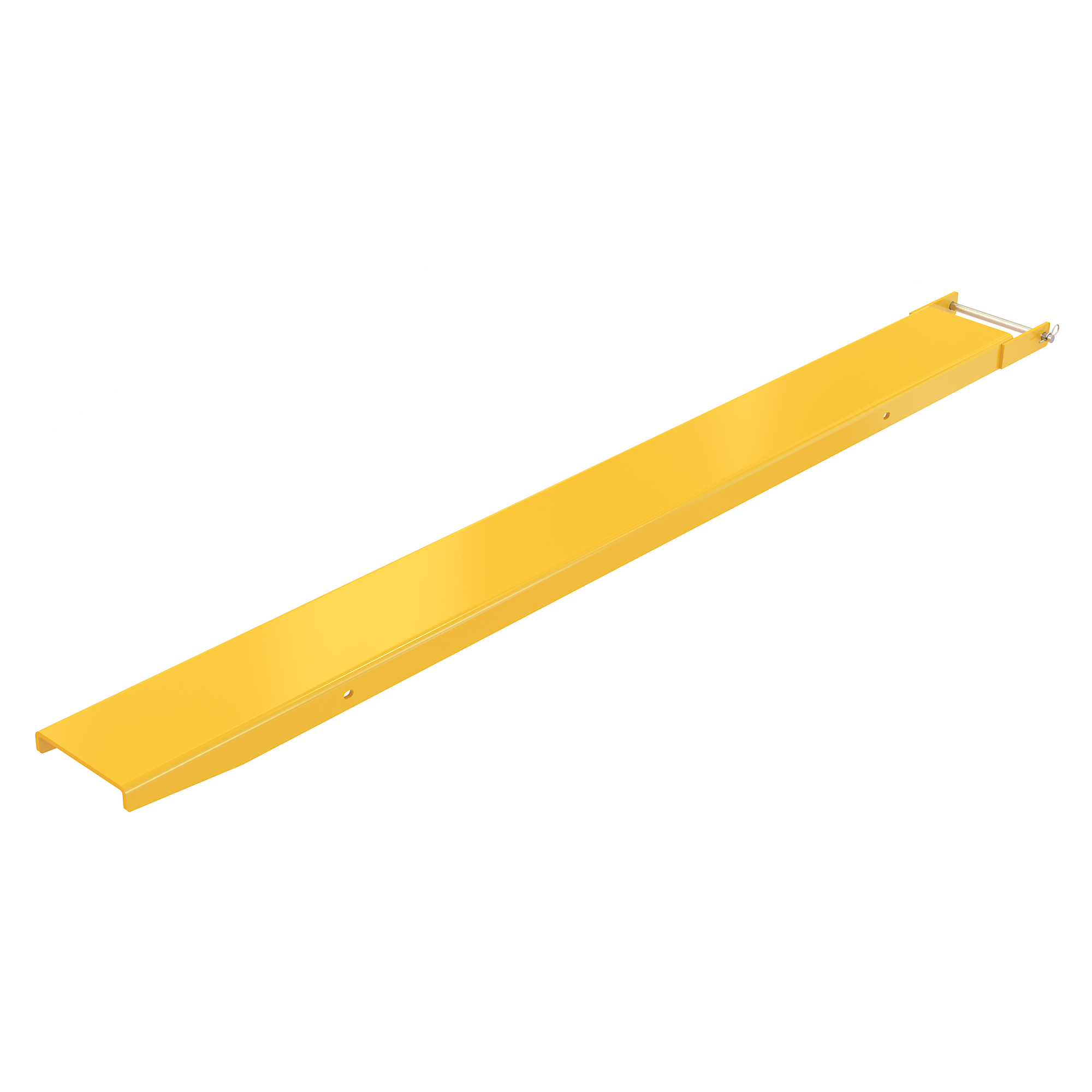Vestil Steel Pin Style Single Fork Extension — 7in. x 84in., 4,000-Lb. Capacity, Yellow, Model# FE-7-84-P-EACH